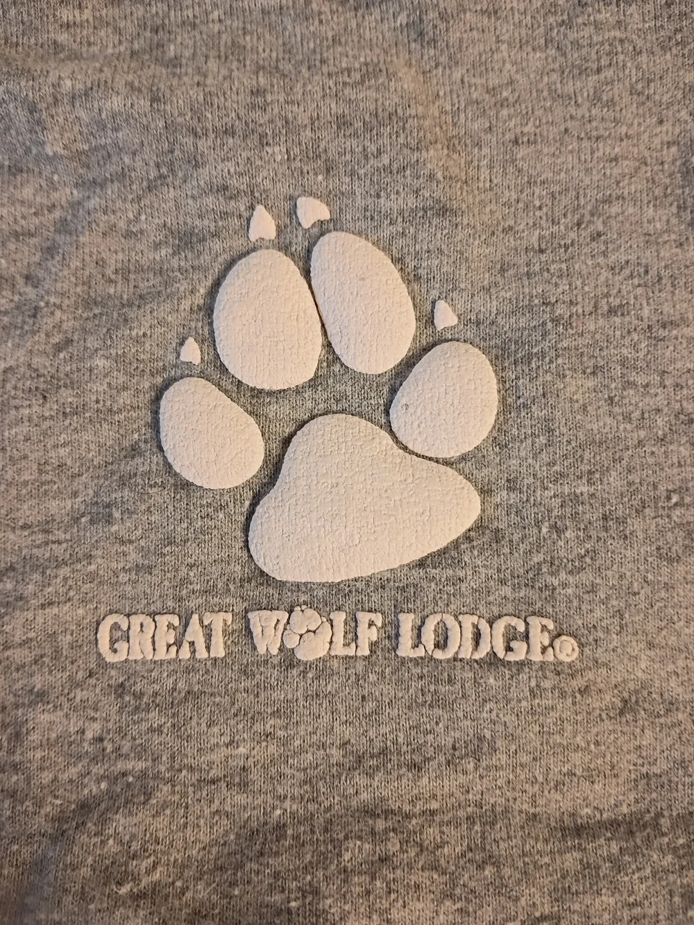 Great Wolf Lodge Kids Grey And White Sweater With Wolf Ears Included